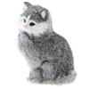 Realistic Animal Statue Faux Fur Cat Plush Model Cute Simulation Animal Toy for Home Decoration and Teaching Tool