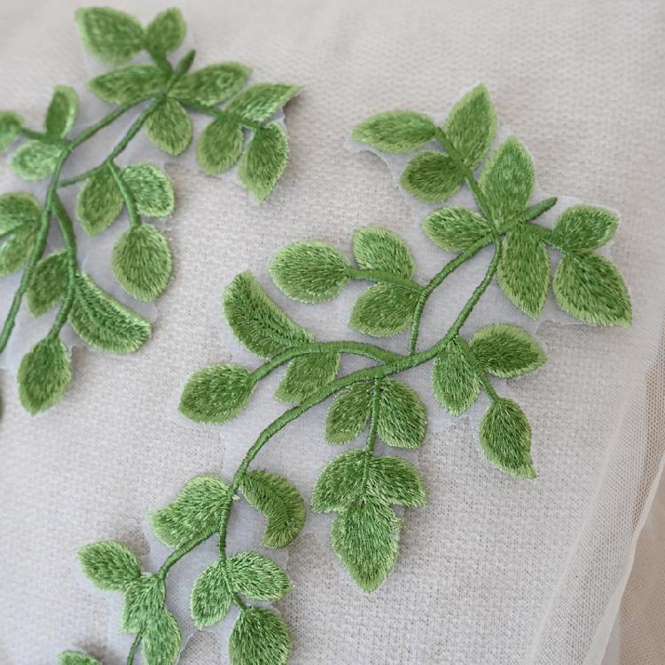Elegant Leaf Patches Sew on Bannner Repair For Clothing Applique Patches Sequined Patches Sew On Craft