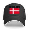 Denmark Bold Flag Graphic Design Hip Hop Hat Fashion Outdoor Sports Sandwich Baseball Cap
