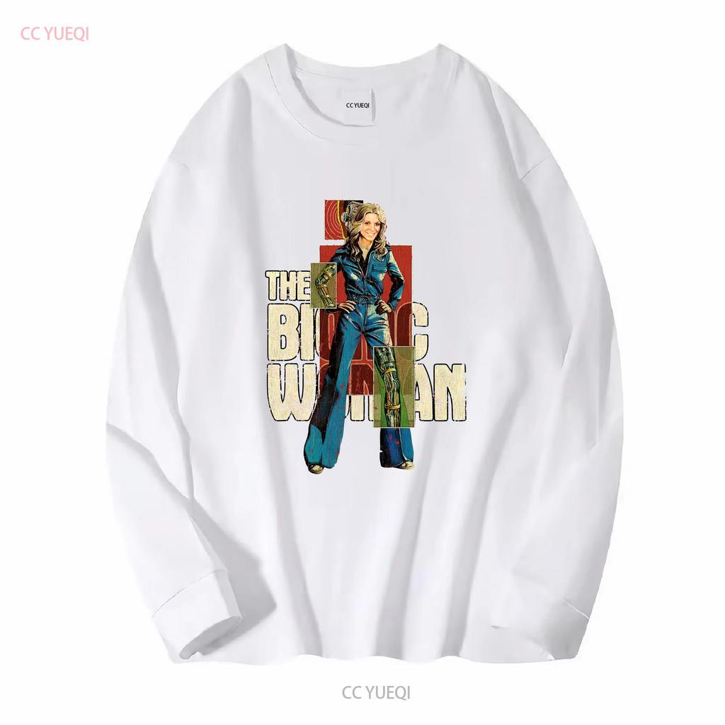 Movie Design T Shirt Jaime Sommers The Bionic Woman Steve Austin Lee Majors vintage Washed Versatile homme graphic Stylish