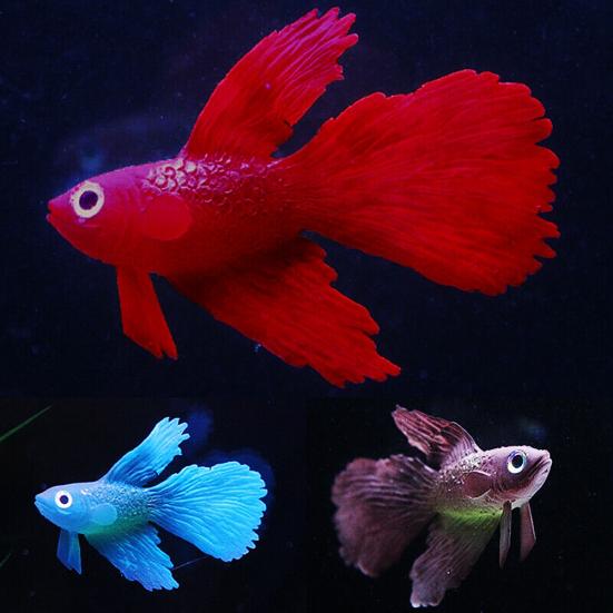Luminous Glowing Floating Simulation Clownfish Fighting Fish Aquarium Decor