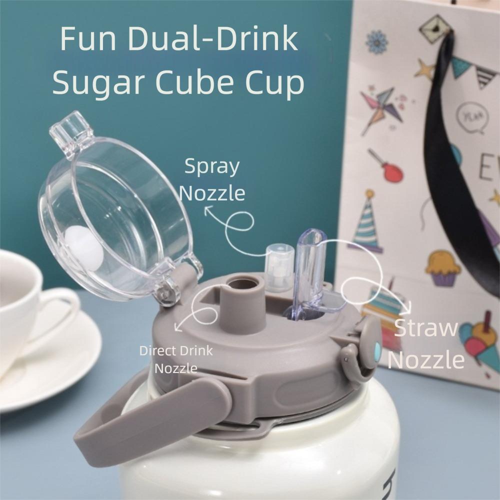 Nerezová vakuová termoska Velkoobjemová sportovní láhev na vodu Izolovaný hrnek pro děti