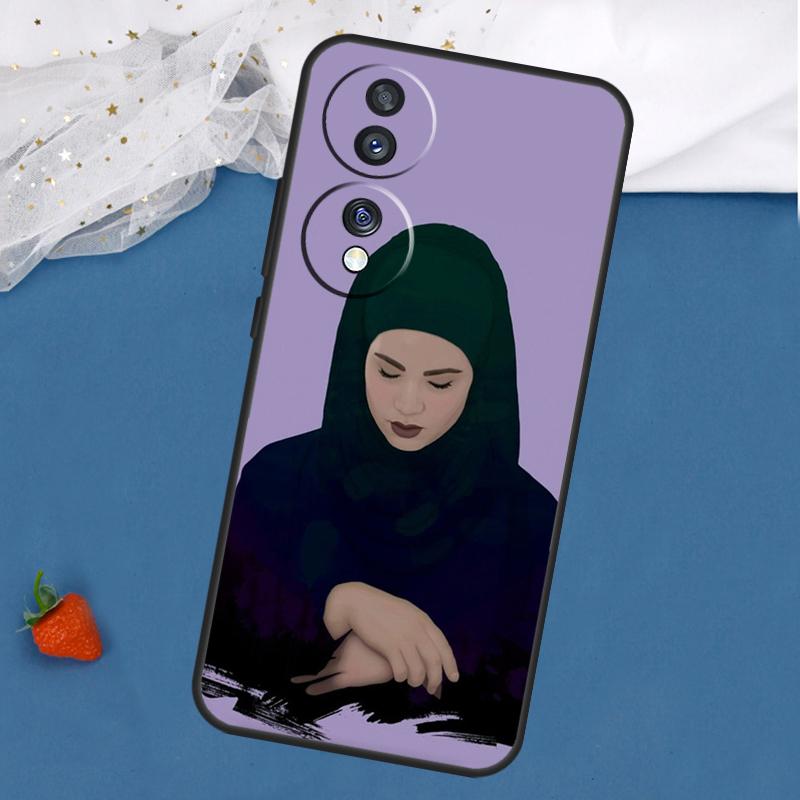

Мусульманская девушка Хиджаб Чехол Для Honor Magic 8 7 5 6 Pro 200 400 50 70 90 Lite Win RT X8c X8b X9a X9b X9c X9d Обложка Honor 90 Lite