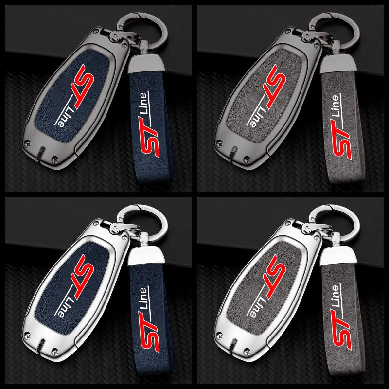 Car Key Fob Case Full Cover Protector Remote Shell Holder For Ford STLine Fiesta Focus 3 Mondeo Smart Remote Keyless Accessories
