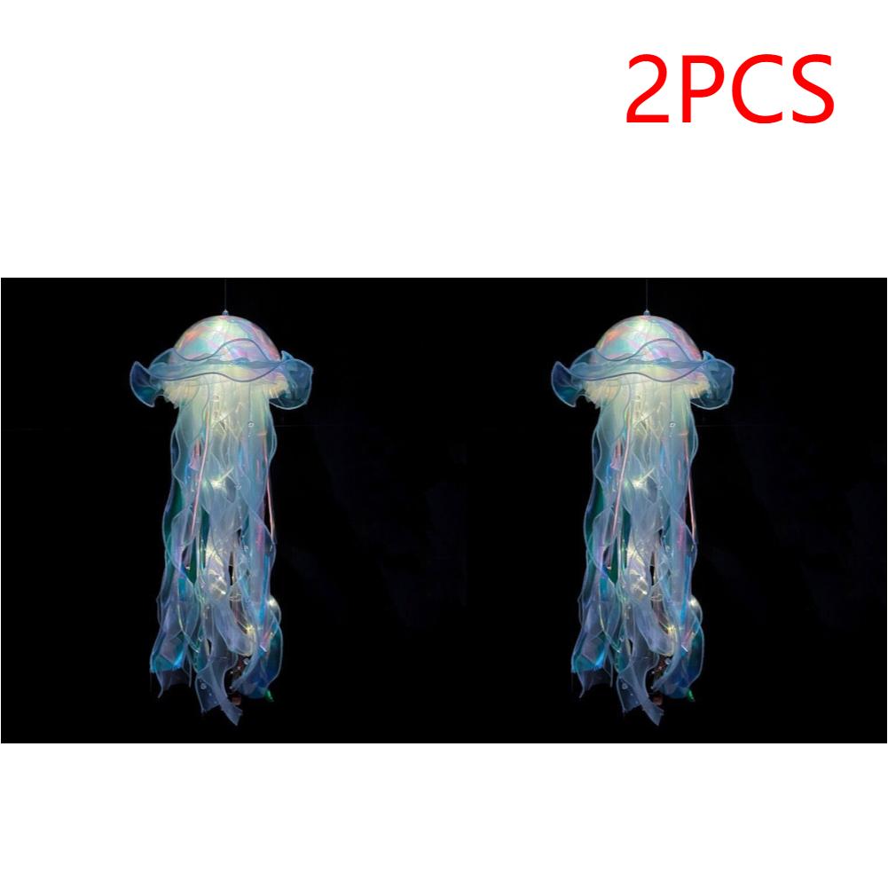 1-5PCS LED Jellyfish Lamp Button Battery Portable Flower Light Atmosphere Decoration Lamp Bedroom Night Lamp For Room Home Decor