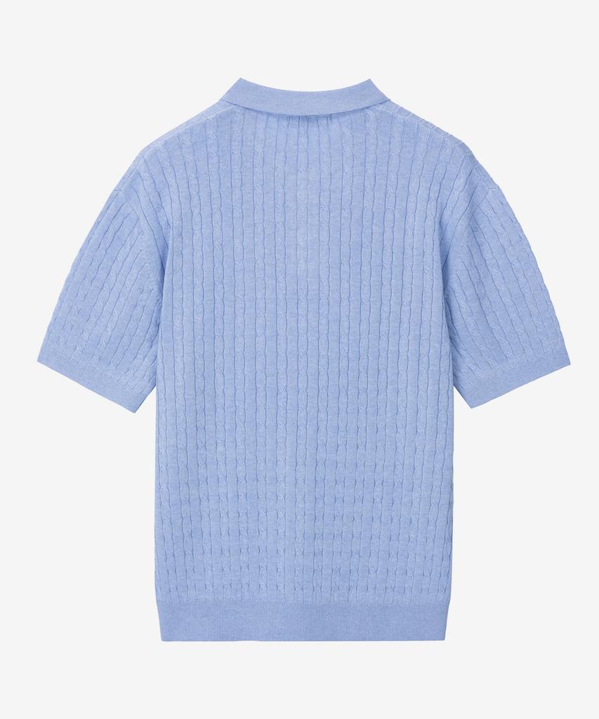 MINDBRIDGE Cable Collar Short Sleeve Knit - 3 Colors