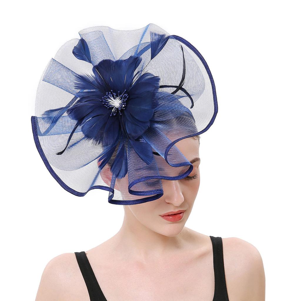 Chapeau fascinateur en maille pour femmes et filles, bandeau de fête de Cocktail, chapeau de mariage