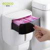 Toilet Tissue Box Paper Dispenser Toilet Perforation-free Wall Mounted Double-layer Storage Rack Paper Roll Holder
