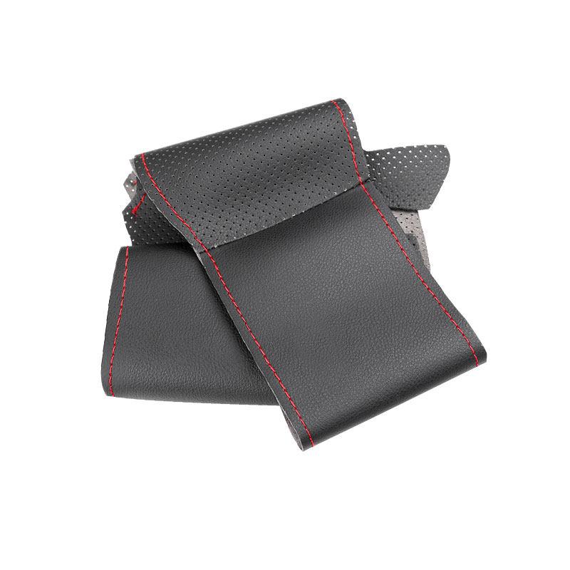 Car Interior Steering Wheel Microfiber Perforated Leather Cover Accessories For Citroen C4 C4L 2011 2012 2013 2014 2015 DS4