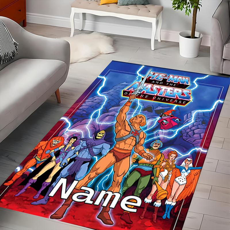 Tappeto Personalizzato He-Man e i Padroni dell'Universo - Perfetto per Cucina, Bagno, Lavanderia Disponibile in Taglia Grande, Regalo Al