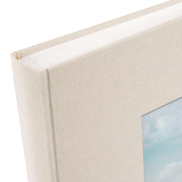 Album de scrapbooking - goldbuch - 27 723 - 60 pages blanches - couverture rigide en lin - fabriqué en allemagne
