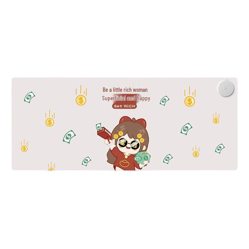Extra Large Heated Mouse Pad - Winter Office Desktop Hand Warmer for Students and Computer Users