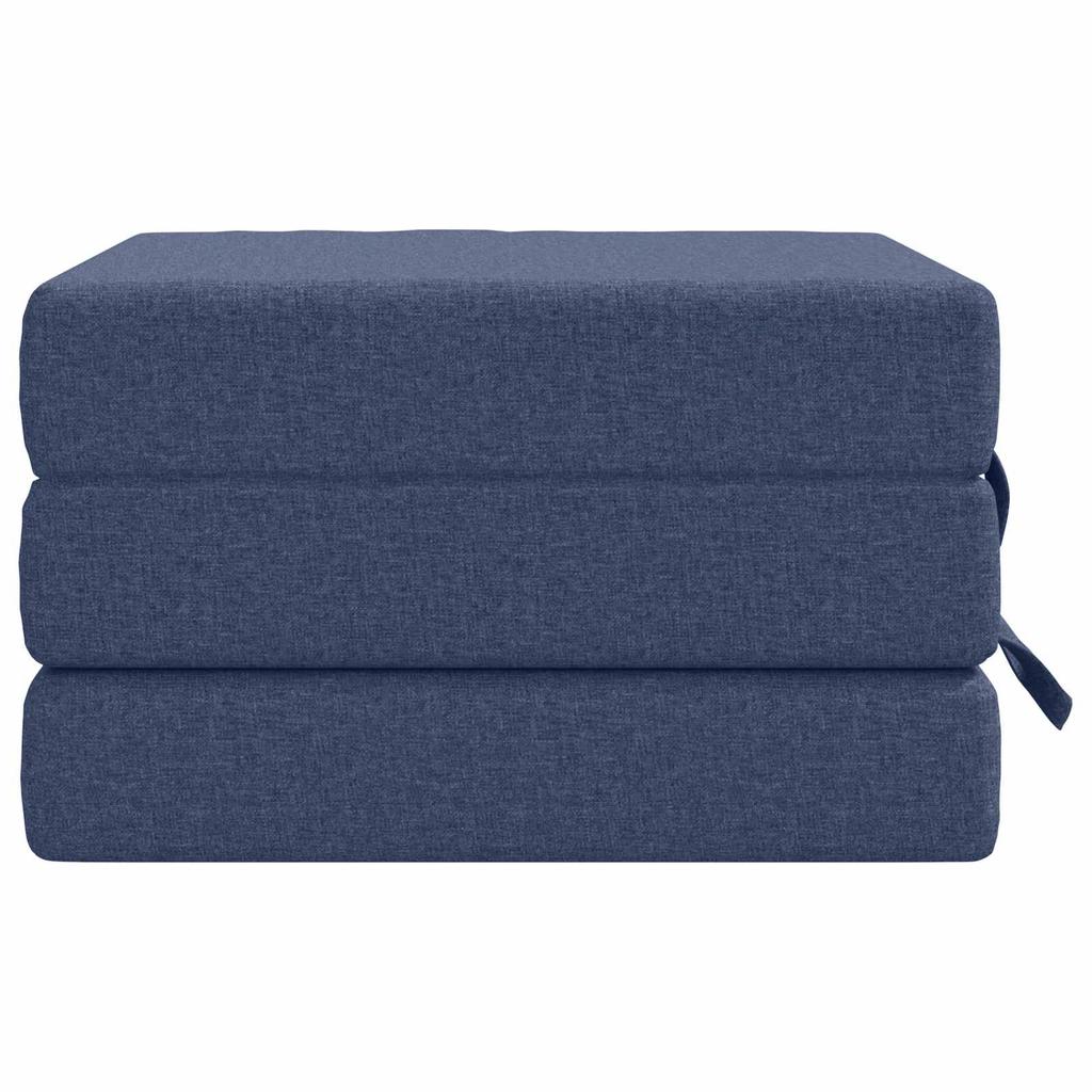 Folding Sofa Bed 75 x 63 x 45 cm Blue