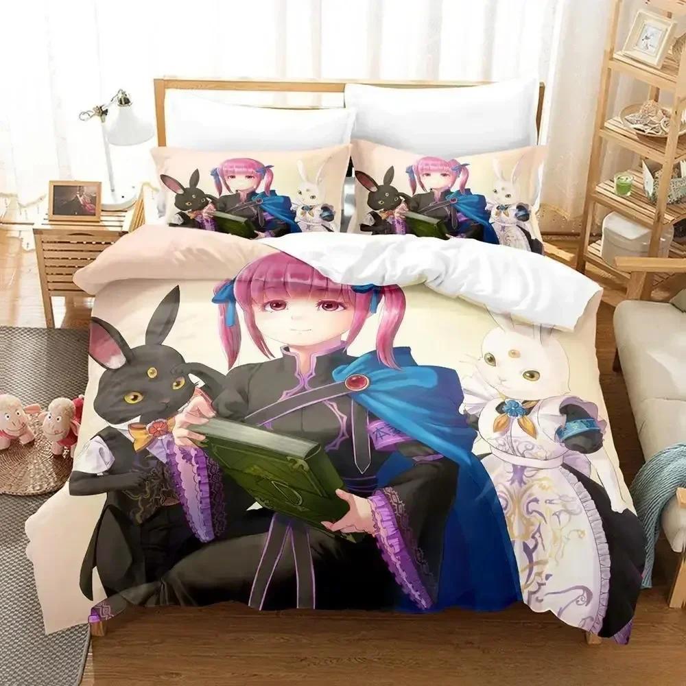 New Ascendance Of A Bookworm Bedding Set Cartoon Anime Three-Piece Set Adult Kid Bedroom Duvet Cover Sets 3D Print Kawaii Girls