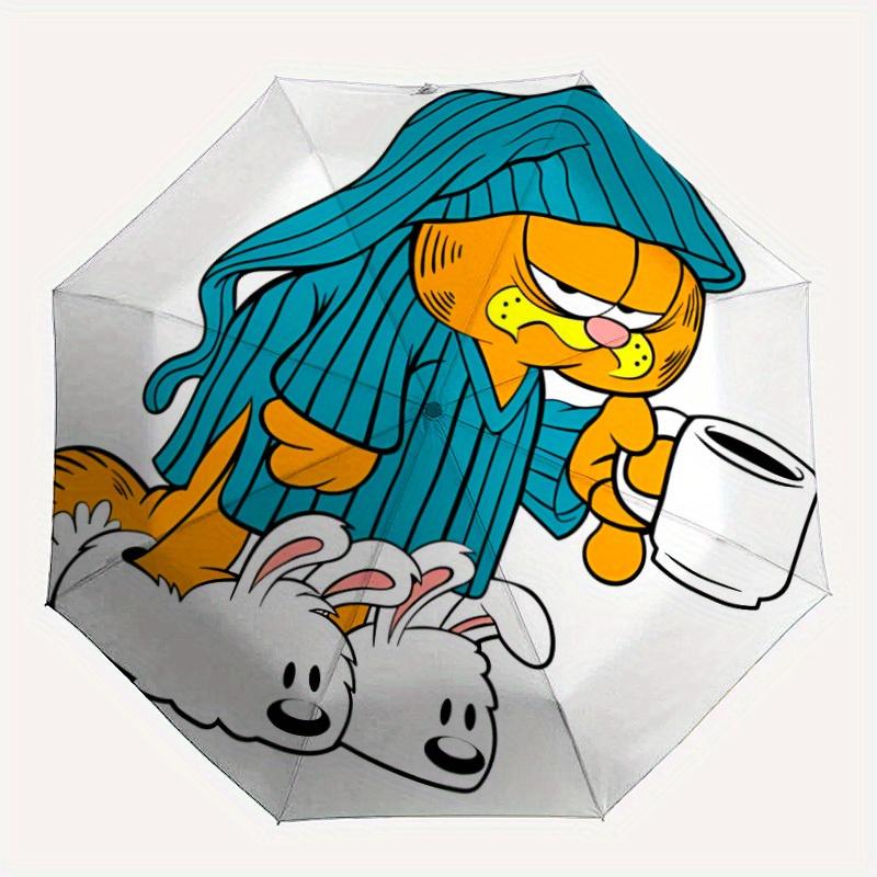 

1pc Garfield, Slippers Automatic Opening/closing Umbrella, Foldable Sunshade, Perfect Gift for Friends, Durable Plastic Handle y250808061