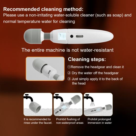 Vibrator Sex Toy for Adults G Spot Vibrator Wand with Led Display Personal Vibrating Massager with 8 Vibration Modes