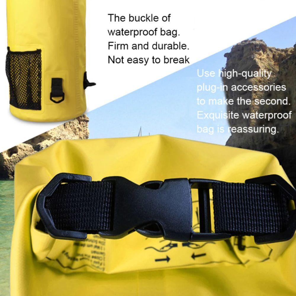 Thickened Material Roll Top Sack Mesh Pocket Floating Dry Bag Organizer Storage Backpack  Swimming