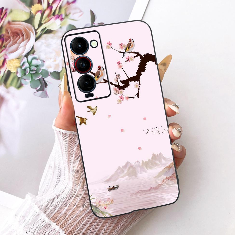 Handyhülle Für Tecno Camon 18P Hülle CH7 Süße Katze Mode Lustig Bemalt Fundas Für Tecno Camon 18P Gehäuse