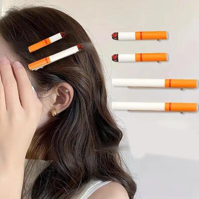 2 Pezzi Fermacapelli a Forma di Sigaretta Realistica Accessori Divertenti Per Feste Costumi E Uso Quotidiano Leggero