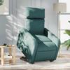 Recliner Chair with Lift Assist Electric Dark Green Fabric