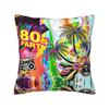 Retro 80s 90s Throw Pillow Cover Polyester Cushions for Sofa Graffiti Music 4545cm Pillowcase