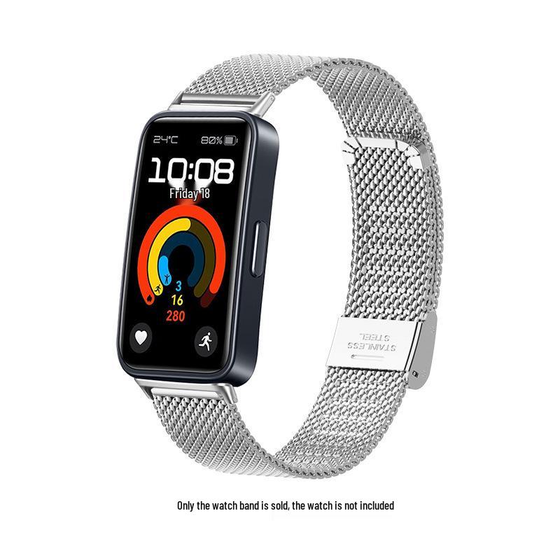 Huawei Band 11 Pro & Xiaomi Band 9 Universal Stainless Steel Replacement Strap