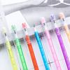 7Pcs Creative Transparent Non Sharpening Stacker Pencils Multi Point Pre-Sharpened HB Pencils for School Kids