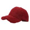 Women's Thickened Teddy Fleece Baseball Cap with Velcro - Autumn/Winter Trendy Lambswool Hat