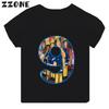 Fireman Sam Firefighter Print Cartoon Boys Clothes 1 2 3 4 5 6 7 8 9 Years Birthday Number Kids T shirt Cute Baby Girls TShirts