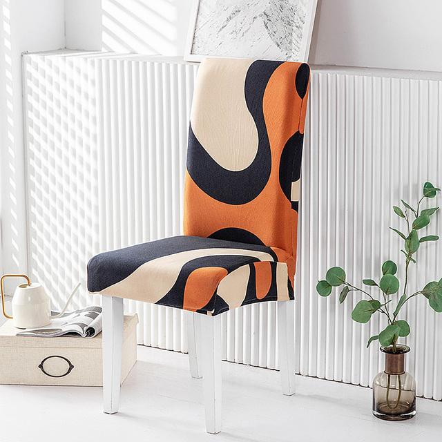 Elastic Chair Covers Spandex Dining Space Stretch Chair Seat Cover Chair Guard Case For Restaurant Universal Durable Material
