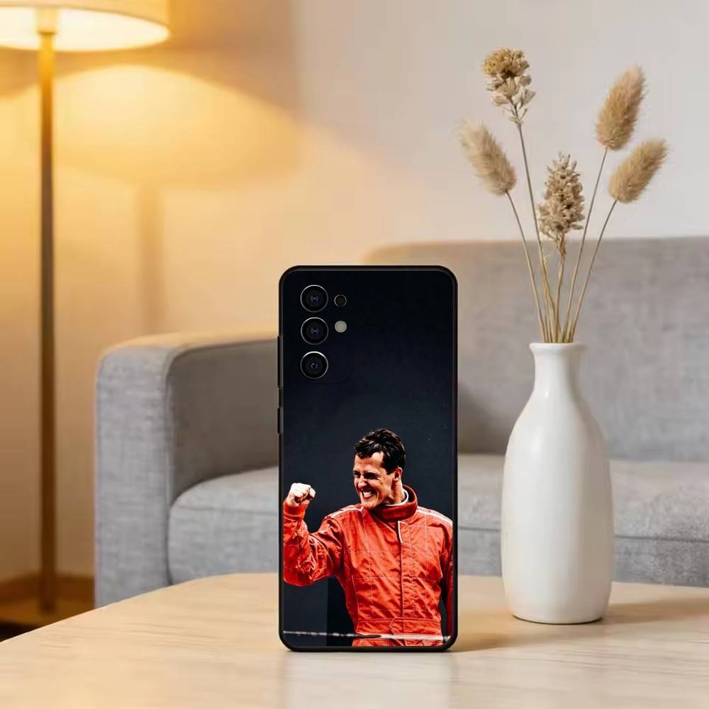 

Racing Driver M-Michael Schumacher Phone Case Black Silicone Soft For Samsung S25,S24,S21,S22,S23,S30,Ultra,S20,Plus,Fe,Lite Samsung S22ULTRA5G