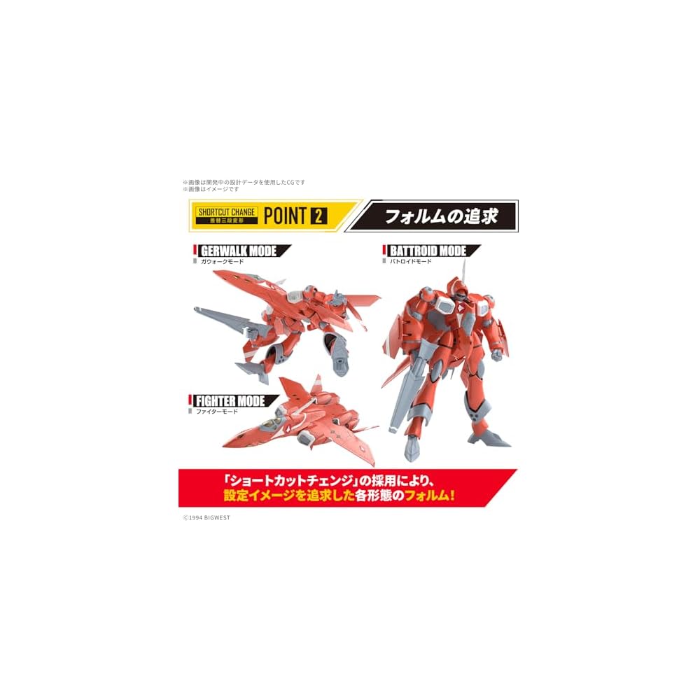 Bandai Spirits HG Macross 7 VF-22S Sturmvogel II 1/100 Scale Model Kit Pre-painted Assembly Required