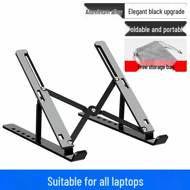 N3 Aluminum Laptop Stand - Double Layer Adjustable Folding Desk