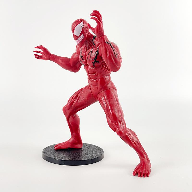 4Pcs Marvel Venom Carnage Action Figure Set Superhero Collectible Model Dolls PVC Statue Toys for Kids Fans Gift Home Desktop Decor