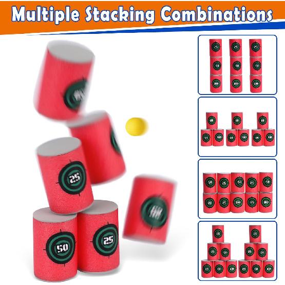 POKONBOY Soft Target, EVA Dart Target Compatible with Nerf Blasters Guns