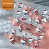 Sky Hot Cute KT Cat Cartoon Embossed Stickers - Nail Art, Water Bottle, DIY Journal, Phone Decor
