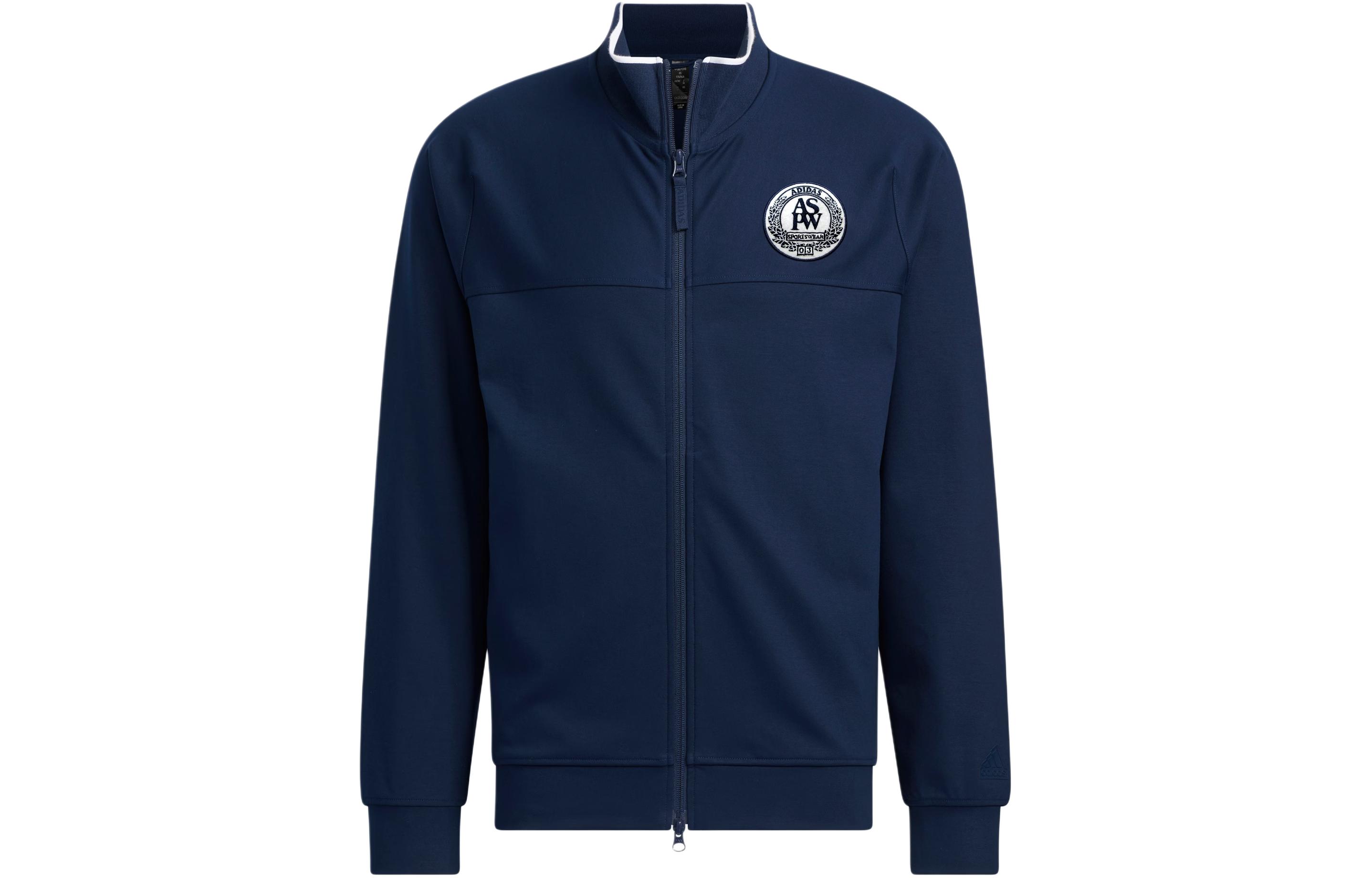 Adidas Verbiage Knit Jacket Jackets & Coats Men s College Navy JE3634 XXL