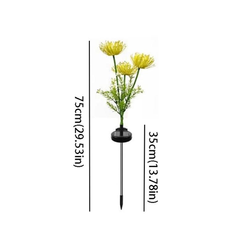 Outdoor Solar Shore Flower Lights, Waterproof LED Garden Stake Lamps, Decorative Landscape Lighting for Courtyard Lawn Patio Yard Decor
