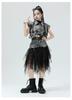 Mädchen Jazz Dance Hip Hop Denim Performance Outfit - Trendiges Kinder Laufsteg Set