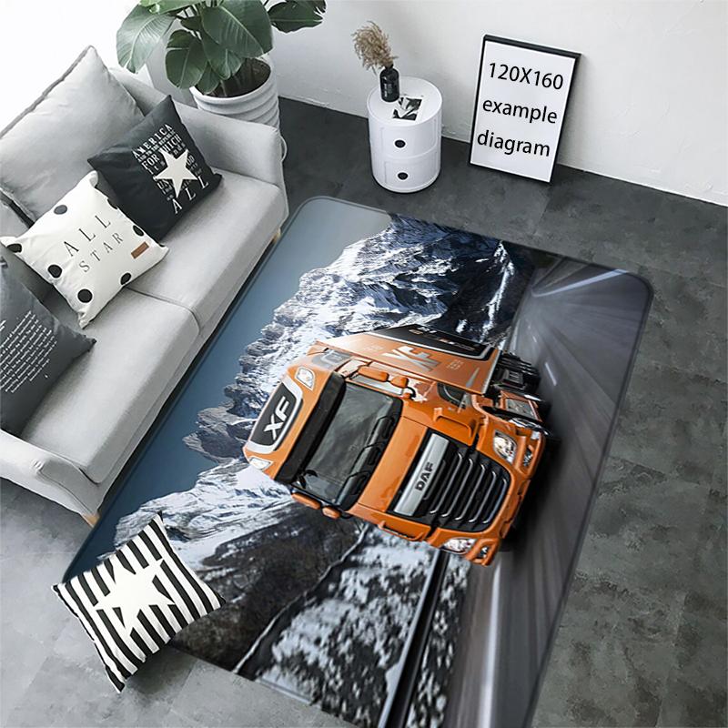 Entrance Doormat Fluffy Balcony Rugs DAF Truck Living Room Carpet Foot Mats Bath Rug Bedside Floor Mat Non-slip House Decoration