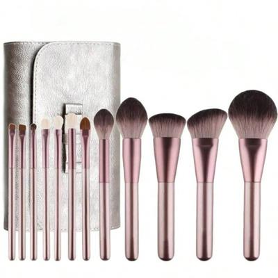 12Pcs Makeup Brush Set, Super Soft Eyeshadow Loose Powder Brush Beauty Tool
