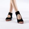 Split-toe Yoga Socks, Combed Cotton, Non-slip, Open-back, Fingerless Dance Socks, Dotted Two-toe Socks
