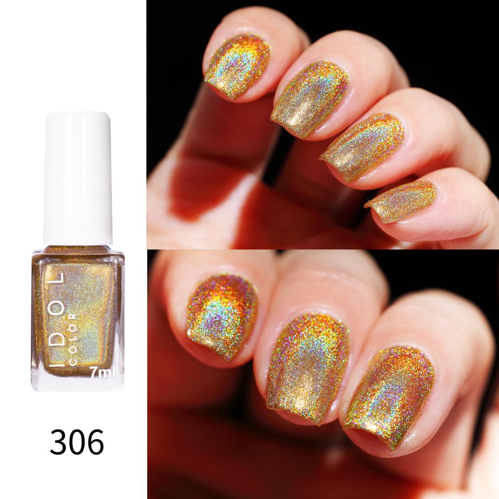 Laser Nail Polish No-bake, Long-lasting, Non-peeling, Quick-drying, Flash Diamond, Nail Polish Sequins