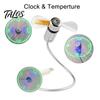 Kreative Mini-USB-LED-Uhr Echtzeit-Temperaturanzeige Sommer-Kühlventilator