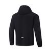 Li-Ning Fitness Series Solid Color Long Sleeve Water-Resistant Windbreaker Men Outerwear Black AFDU157-1
