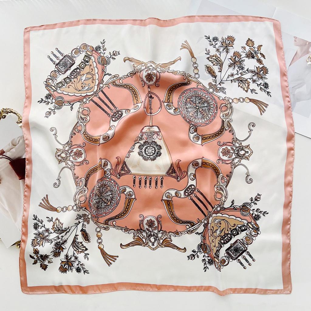 Spring and Summer Graffiti Flowers 71 * 71 Square Scarf Travel Sunscreen Headscarf Practical High-end Scarf for Mother