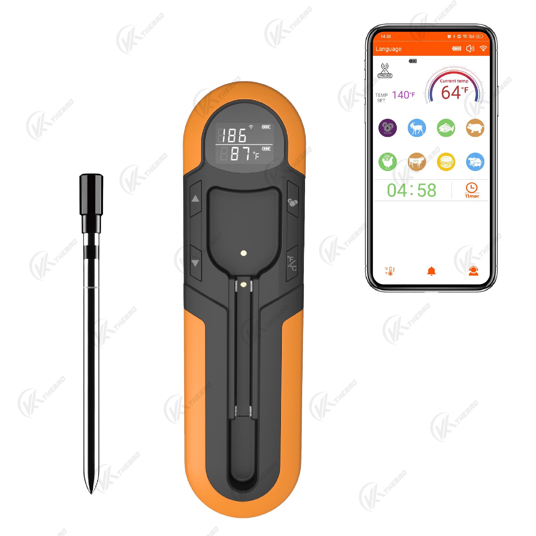 

Беспроводной кулинарный термометр для еды, мяса, стейка, цифровой Bluetooth, аксессуары для барбекю, кухонная духовка, гриль, барбекю, умные термометры