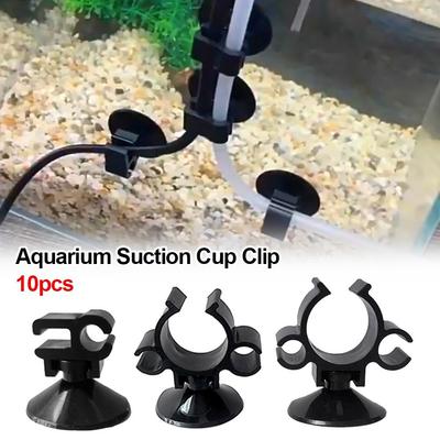10Pcs ABS Plastic Rubber Aquarium Suction Cup Clip Power Cord Buckle  for Power Cord Filter Wire