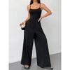 Women's Clothing 2026 Spring/Summer New Sexy Casual Style Camisole Wide-Leg Jumpsuit