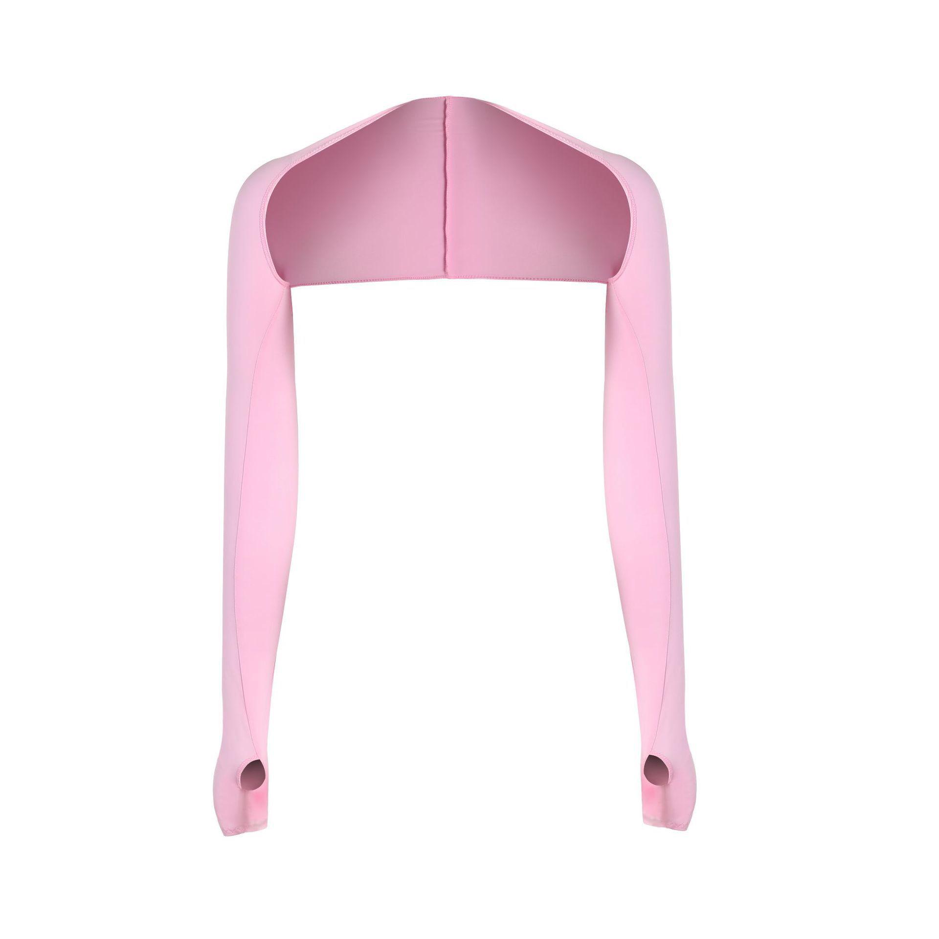 

Женский солнцезащитный трикотажный шаль-рукава для велоспорта из ледяного шелка розовый